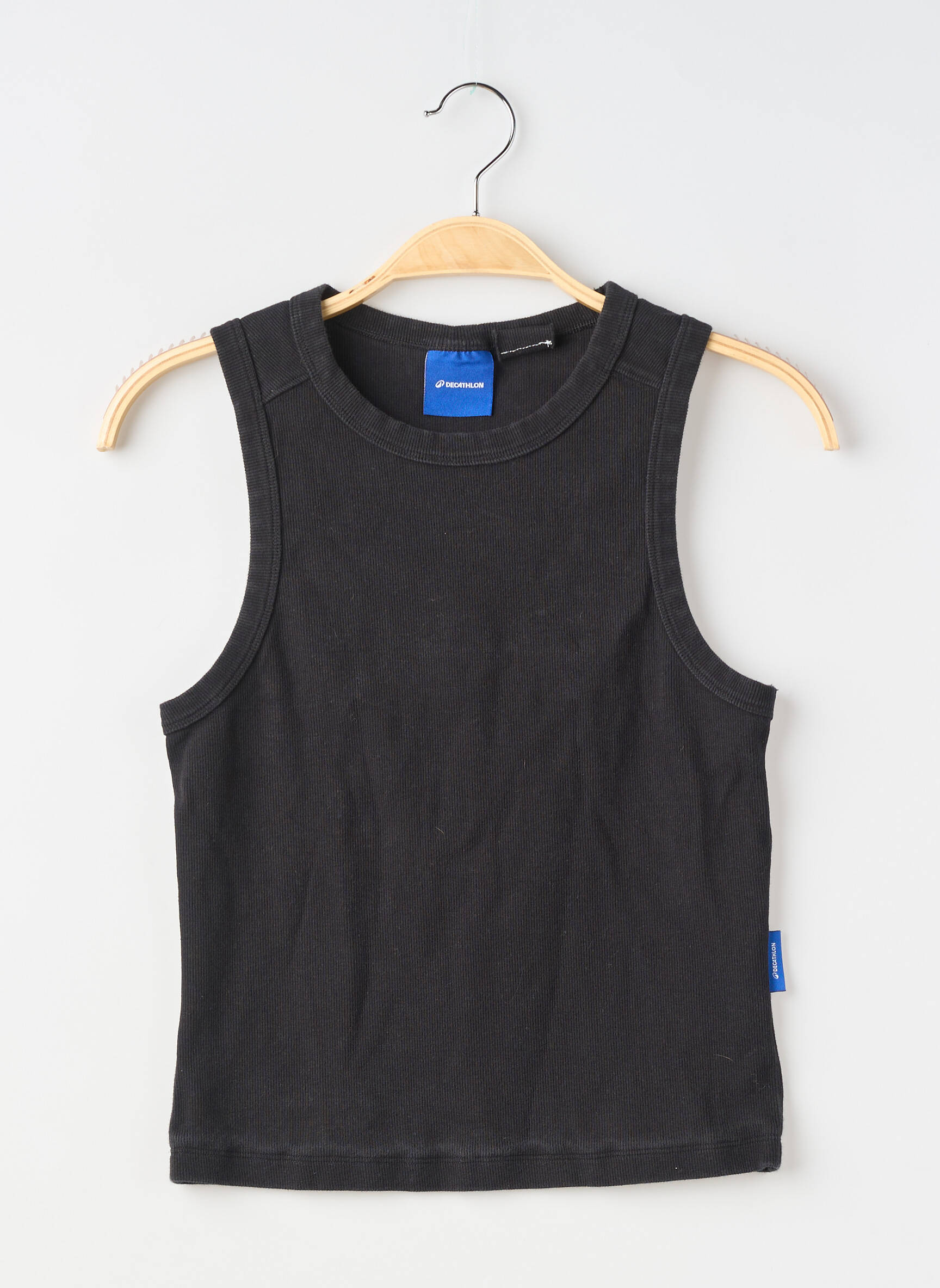 Débardeur stretch sans manche noir DECATHLON femme