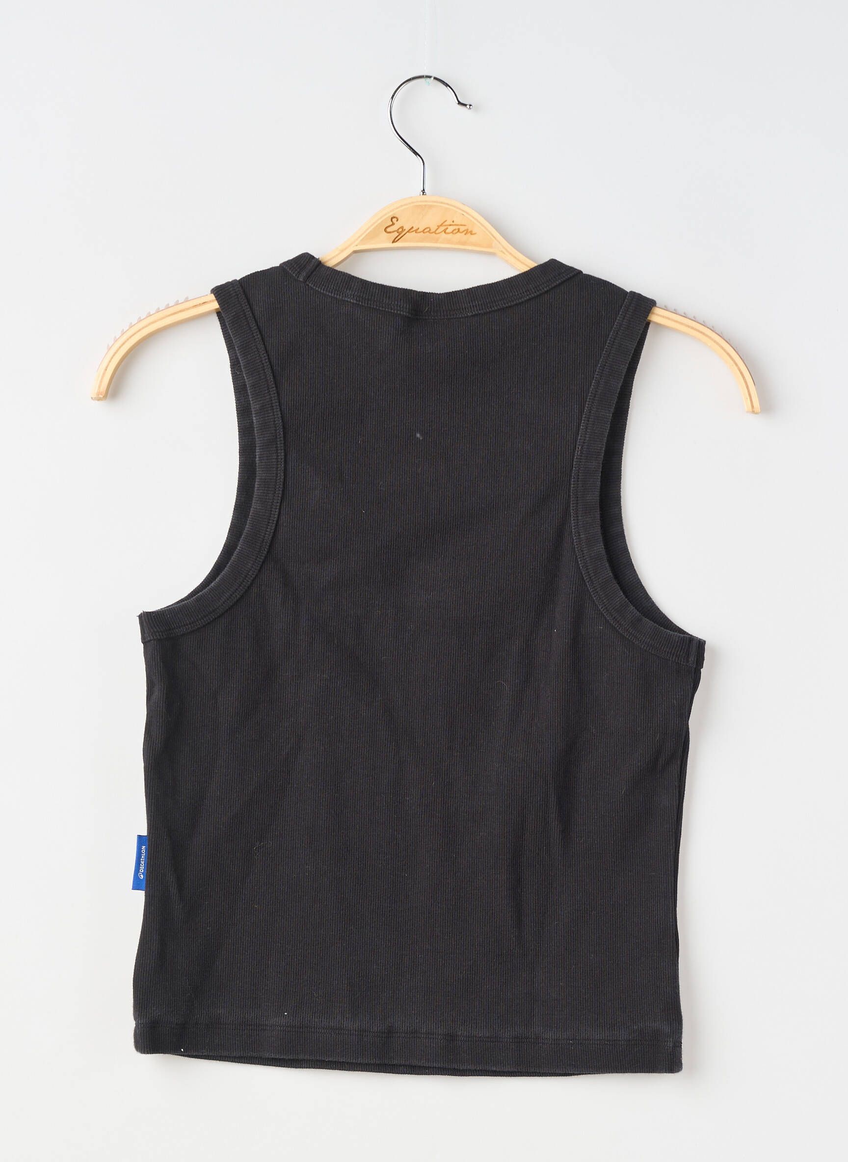Débardeur stretch sans manche noir DECATHLON femme