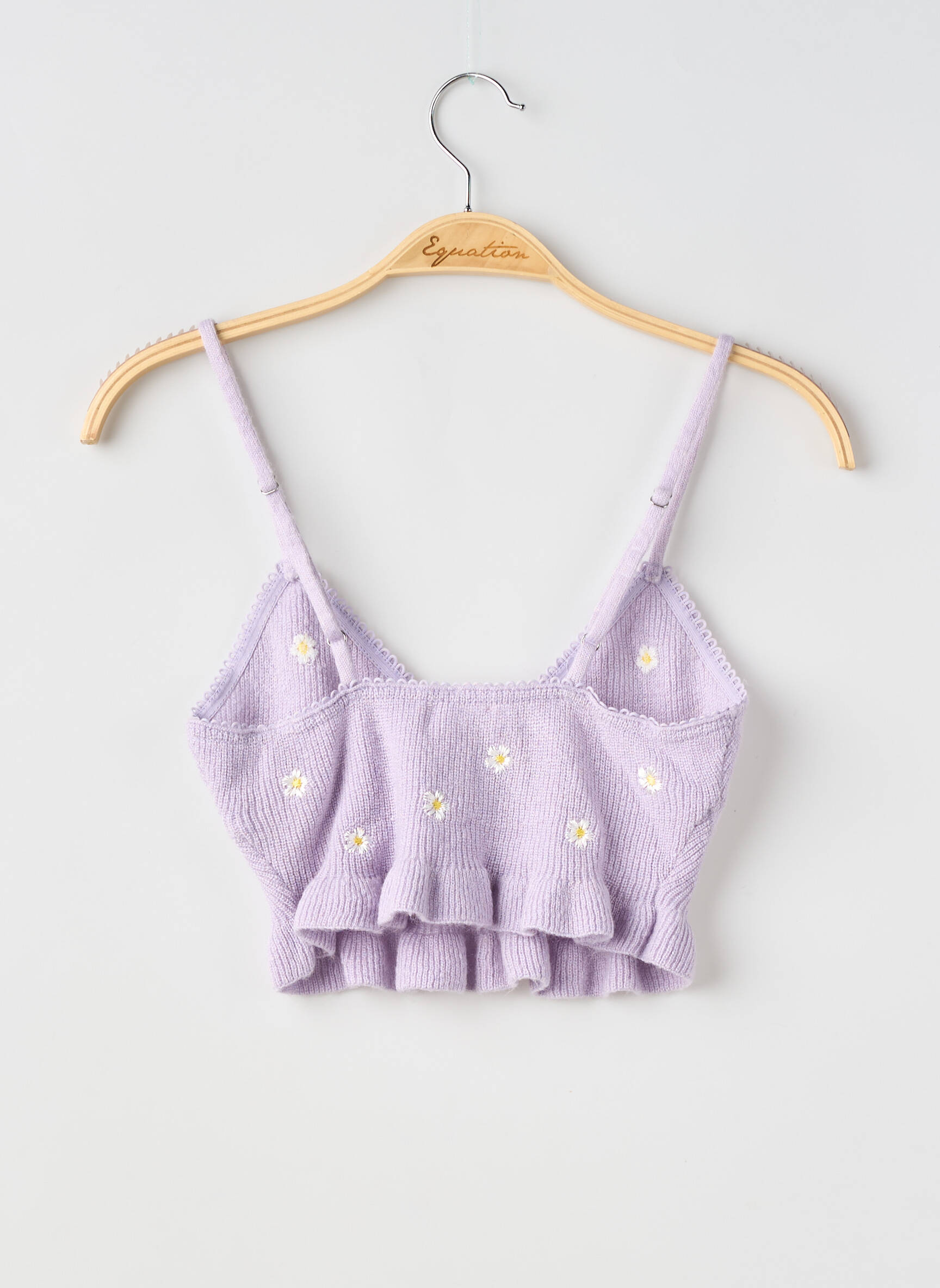 Top stretch fines bretelles violet FOR LOVE & LEMONS femme