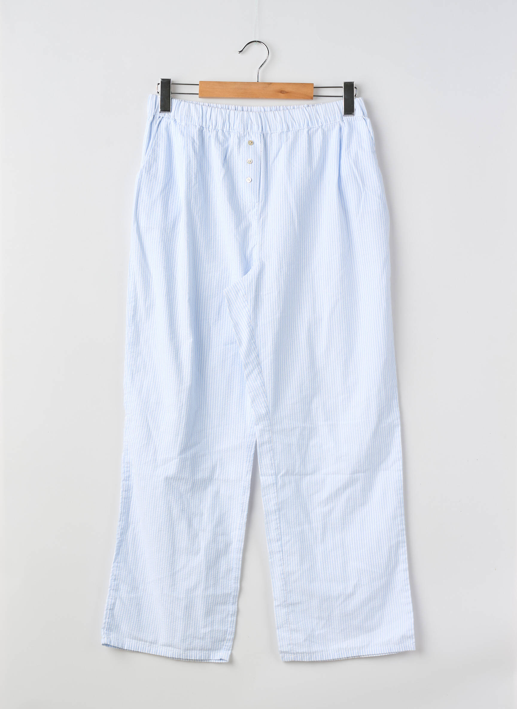 Pyjama coupe droite bleu SANS MARQUE femme