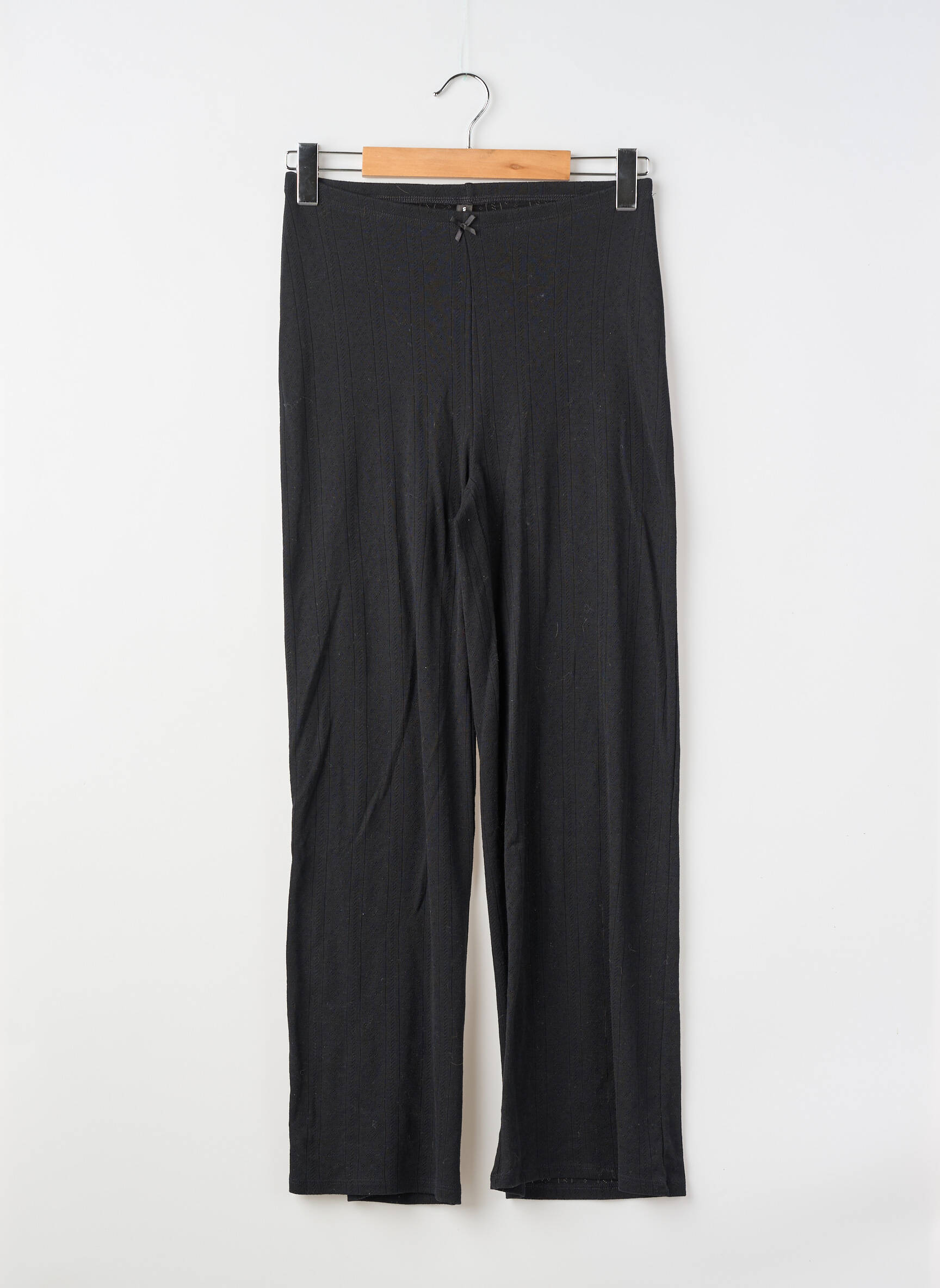 Pyjama tissage jersey noir UNDIZ femme
