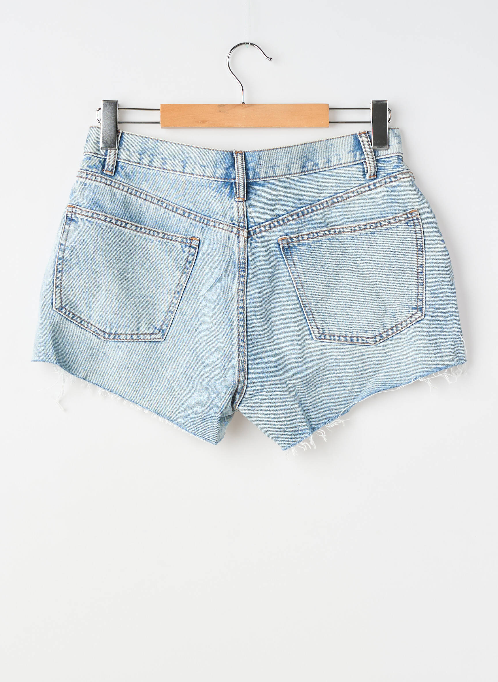 Short tissage denim taille normale bleu ASOS femme