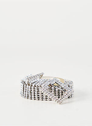 Ceinture coutures renforcées argent SANS MARQUE femme