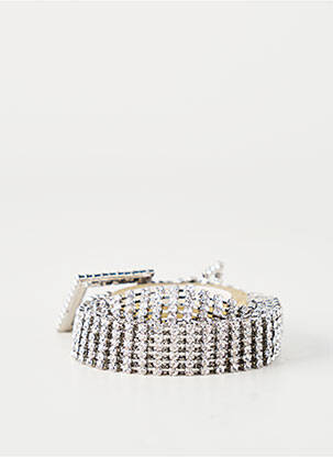 Ceinture coutures renforcées argent SANS MARQUE femme