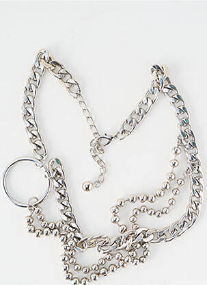 Ceinture fermeture mousqueton argent SANS MARQUE femme