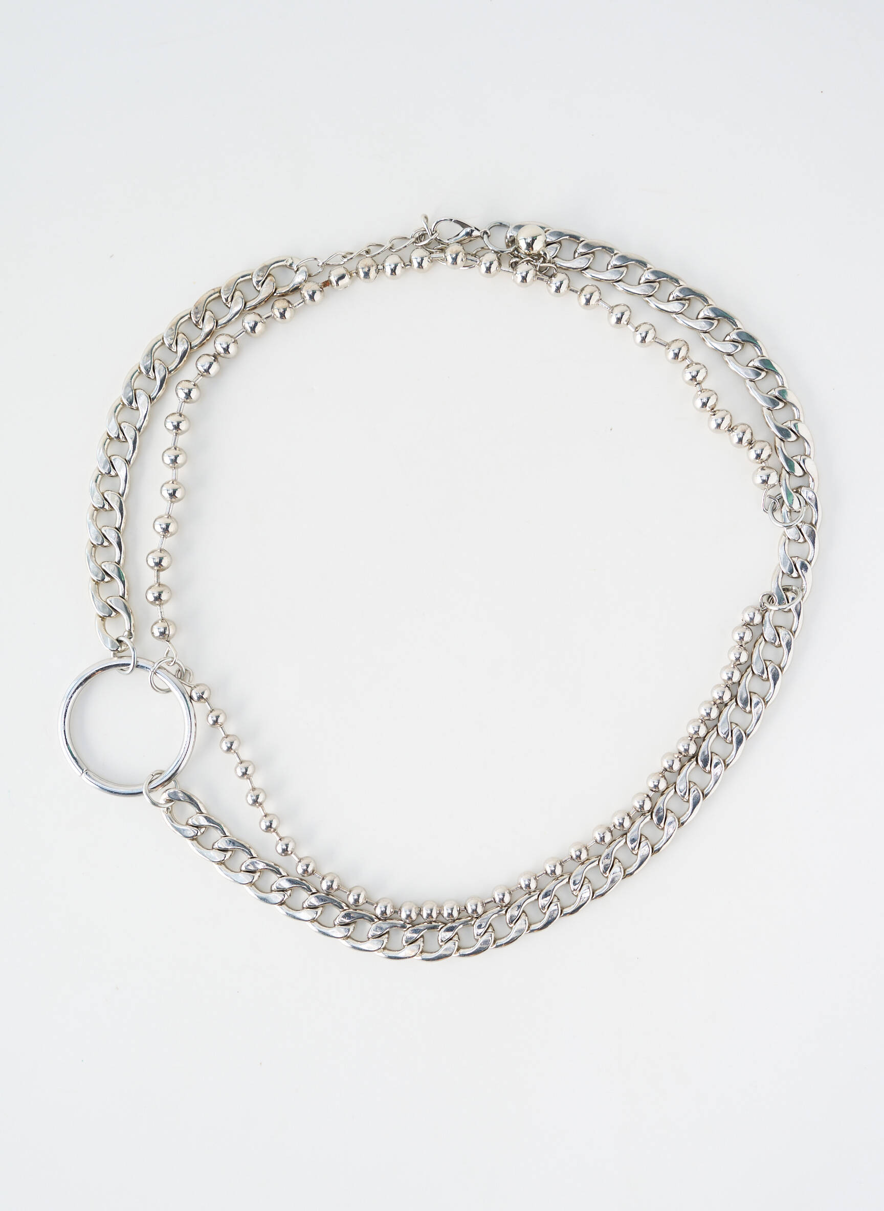 Ceinture fermeture mousqueton argent SANS MARQUE femme