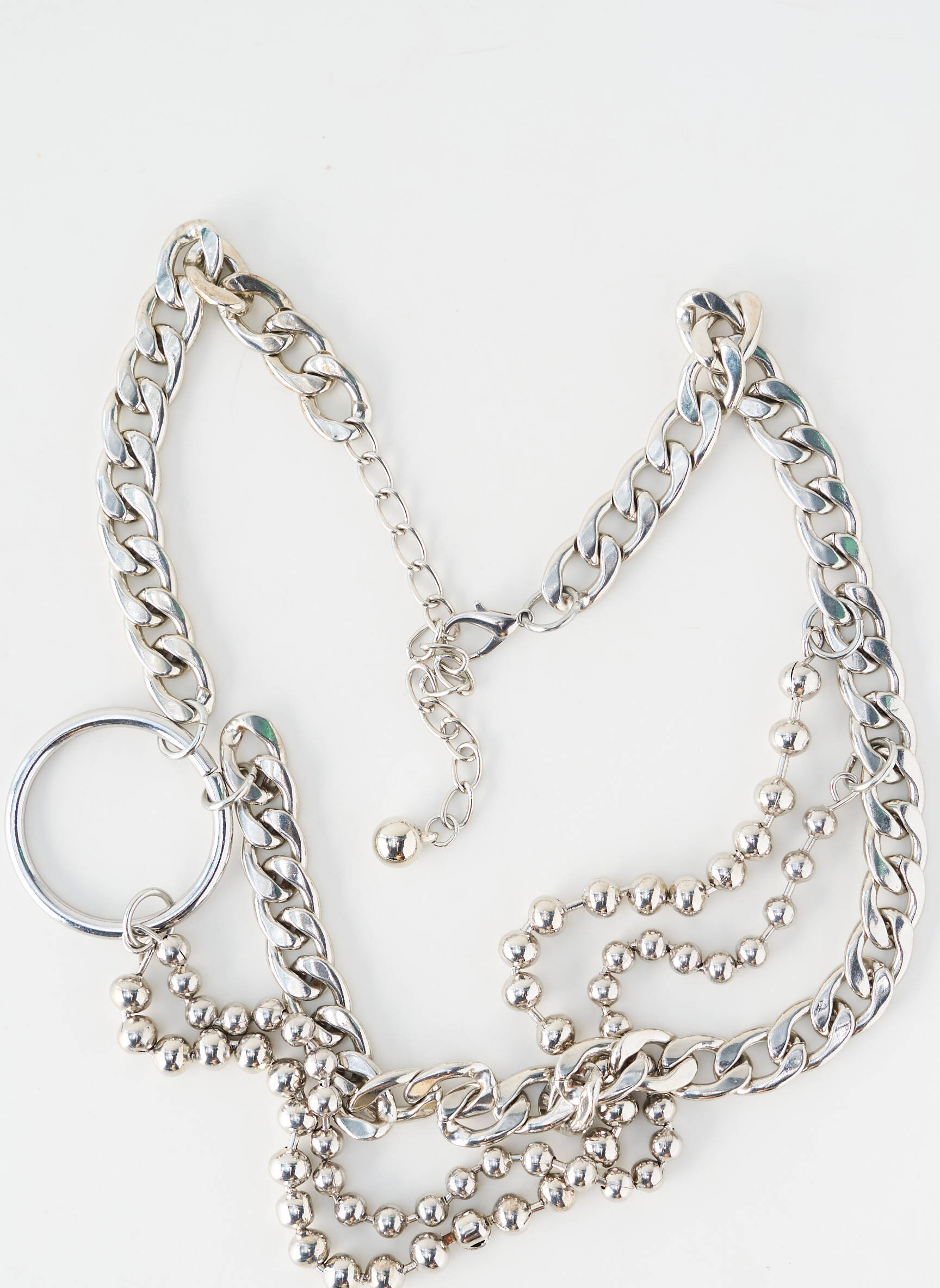 Ceinture fermeture mousqueton argent SANS MARQUE femme