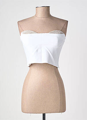 Top stretch sans manche blanc ZARA femme