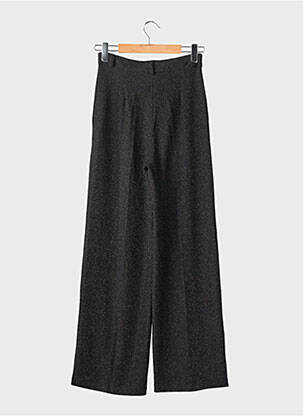 Pantalon large fermeture zippée sous rabat boutonné taille normale noir STUDIO 66 femme