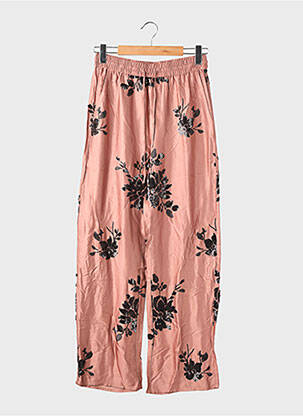Pantalon large poches taille normale rose ZARA femme