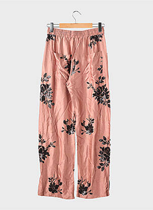Pantalon large poches taille normale rose ZARA femme