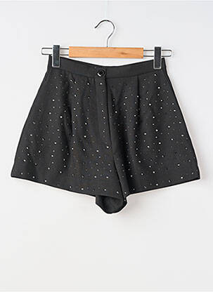 Short fermeture zippée sous rabat boutonné taille normale noir SANDRO femme