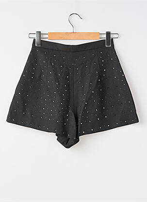 Short fermeture zippée sous rabat boutonné taille normale noir SANDRO femme