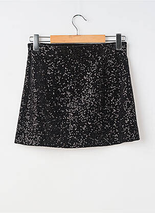 Jupe courte coupe droite noir ZARA femme