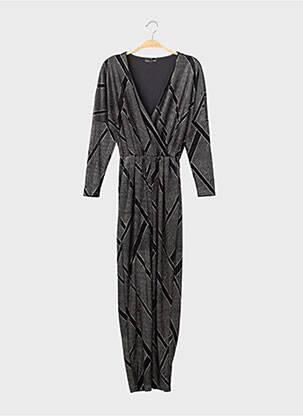 Combi-pantalon coupe cintrée manches longues noir ZARA femme