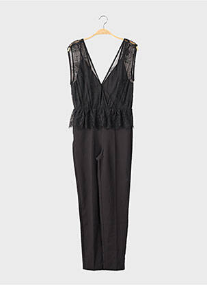 Combi-pantalon fermeture zippée au dos sans manche noir SANS MARQUE femme