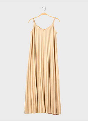 Robe longue fines bretelles fines bretelles beige PROMOD femme