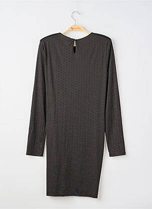 Robe mi-longue manches longues manches longues noir H&M femme
