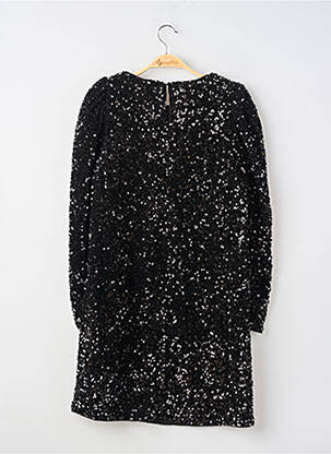 Robe mi-longue manches longues manches longues noir H&M femme