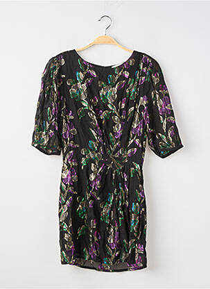 Robe courte manches courtes manches courtes noir BA&SH femme