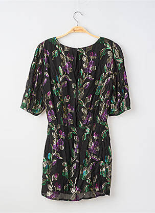 Robe courte manches courtes manches courtes noir BA&SH femme