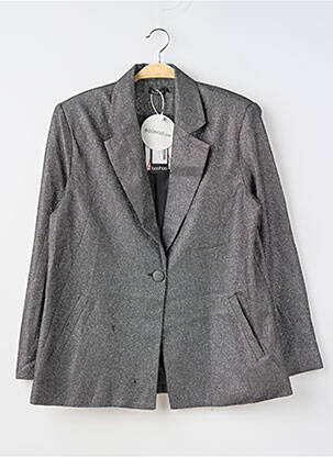 Blazer finition intérieure doublée argent BOOHOO femme