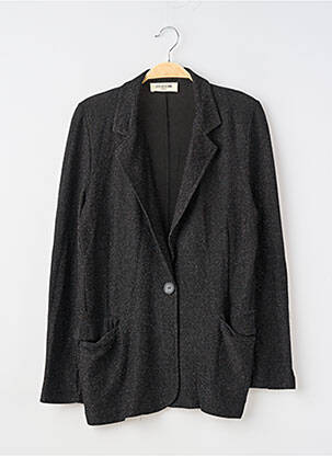 Veste casual coupe droite noir STUDIO 66 femme