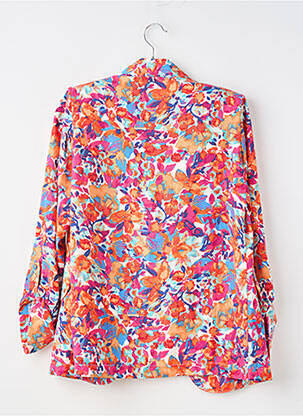 Veste casual coupe droite orange SANS MARQUE femme