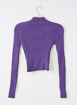 Top stretch manches longues violet ZARA femme