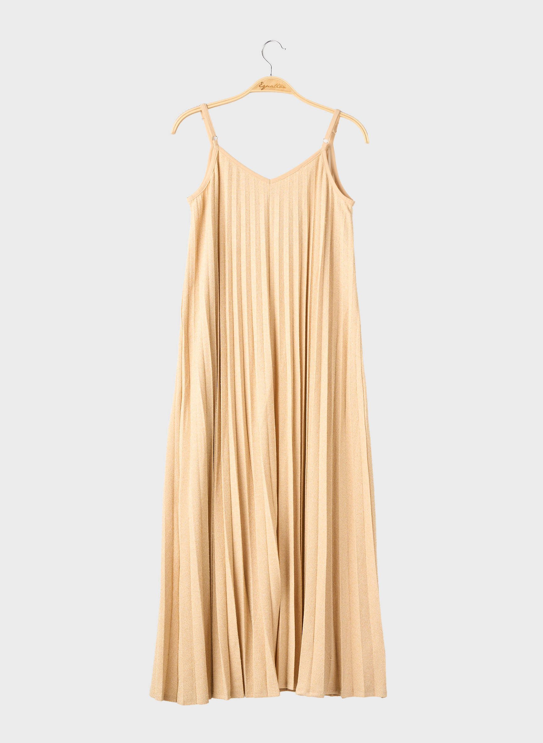 Robe longue fines bretelles fines bretelles beige PROMOD femme