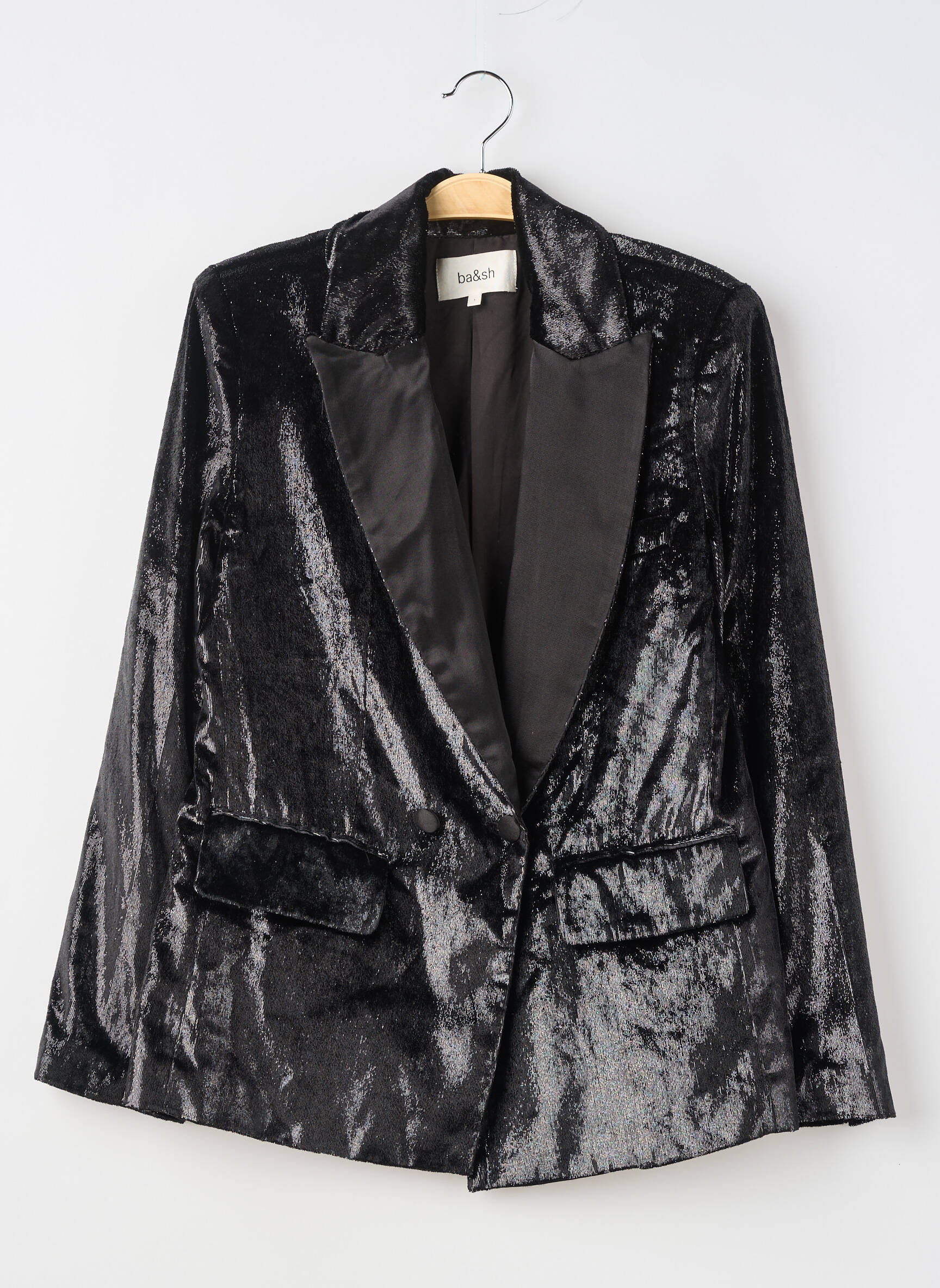 Blazer poignets boutonnés noir BA&SH femme