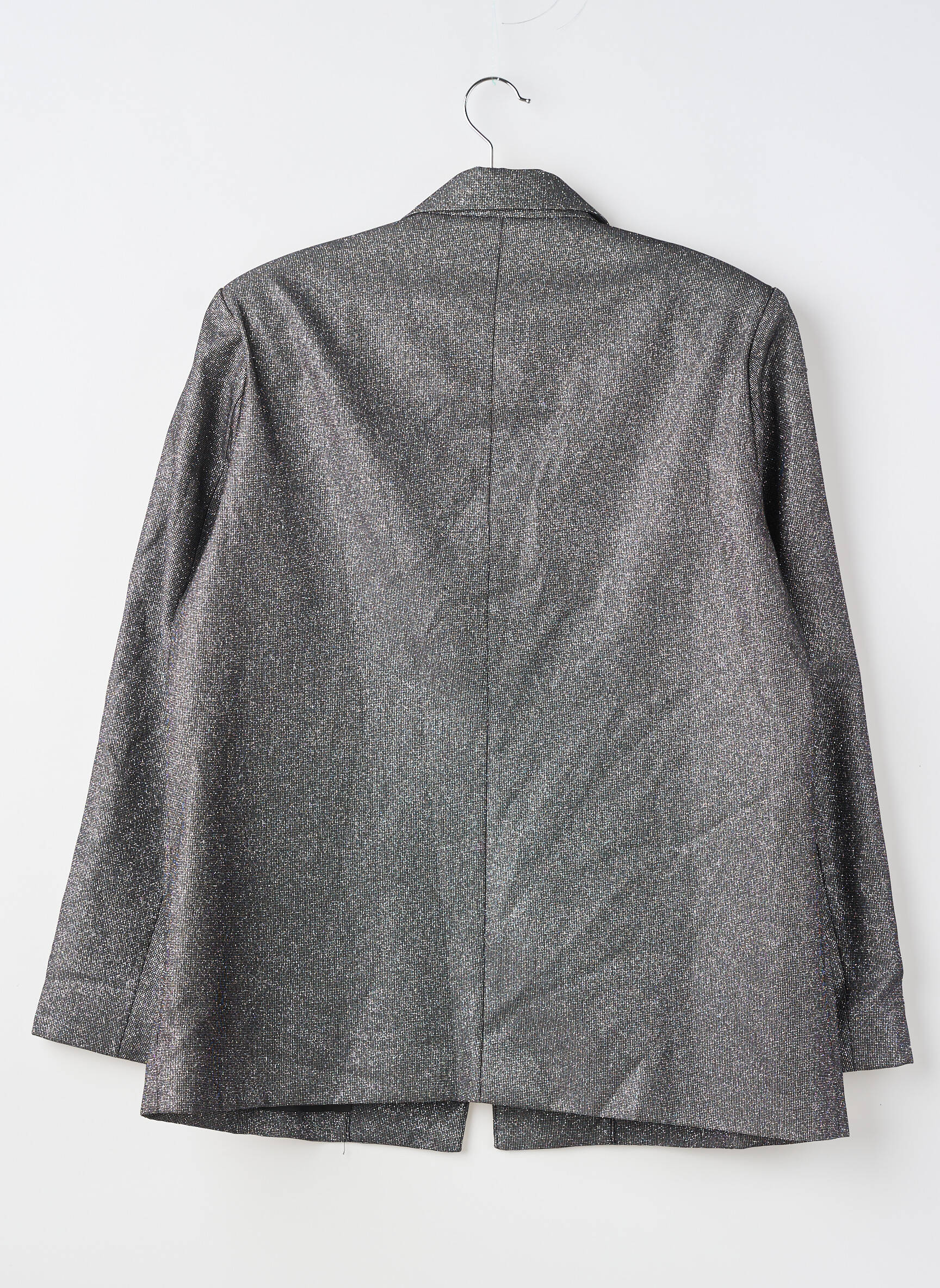 Blazer finition intérieure doublée argent BOOHOO femme