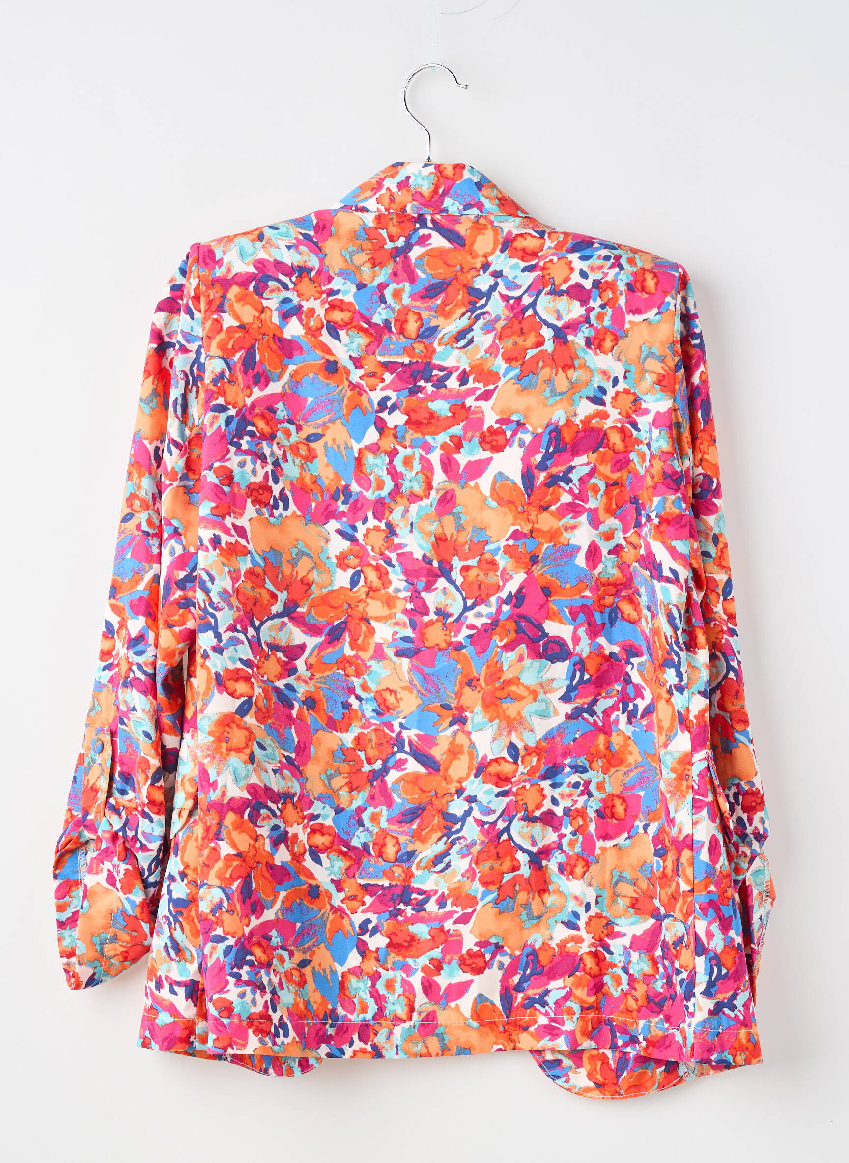 Veste casual coupe droite orange SANS MARQUE femme