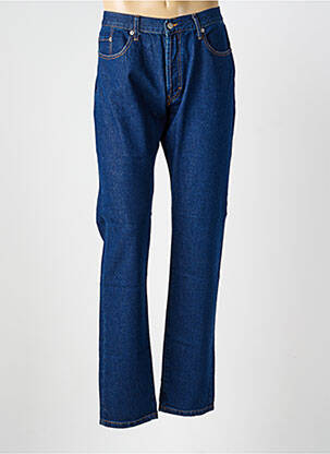 Jeans coupe droite fermeture boutonnée sur le devant taille normale bleu GALLICE homme
