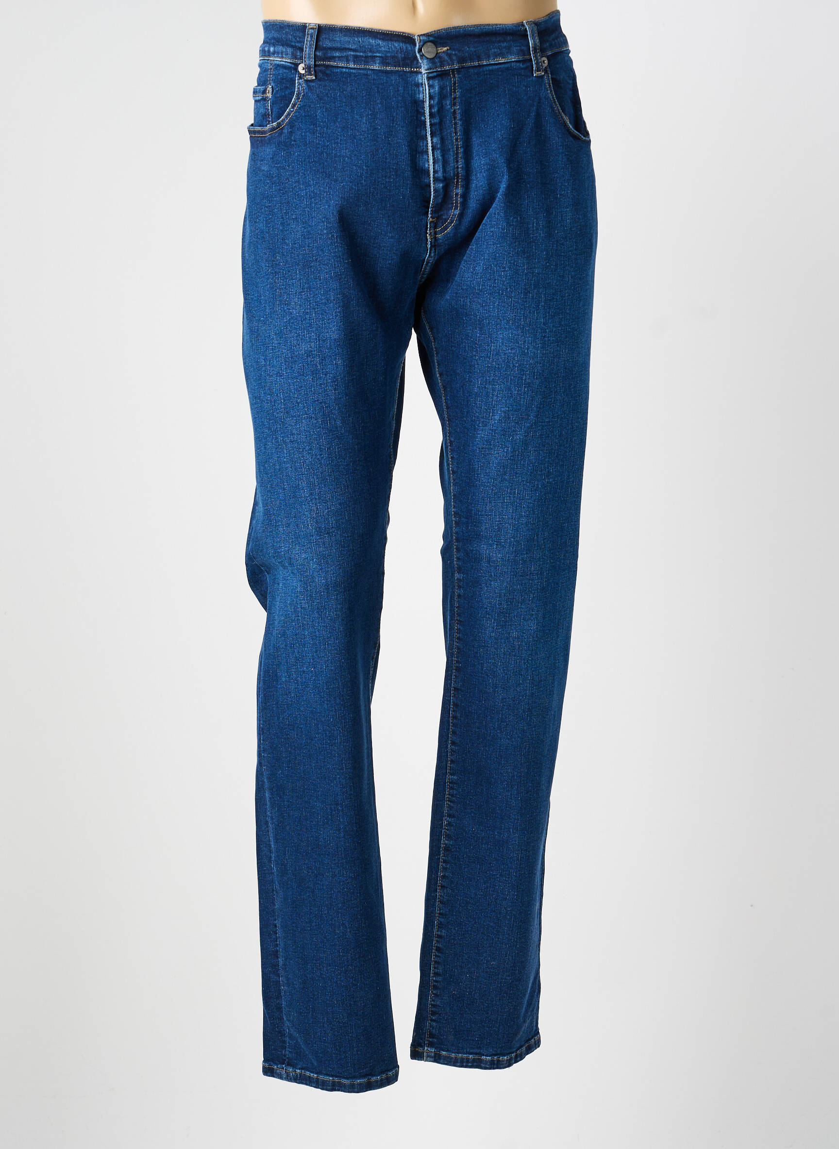Jeans coupe droite stretch taille normale bleu GALLICE femme