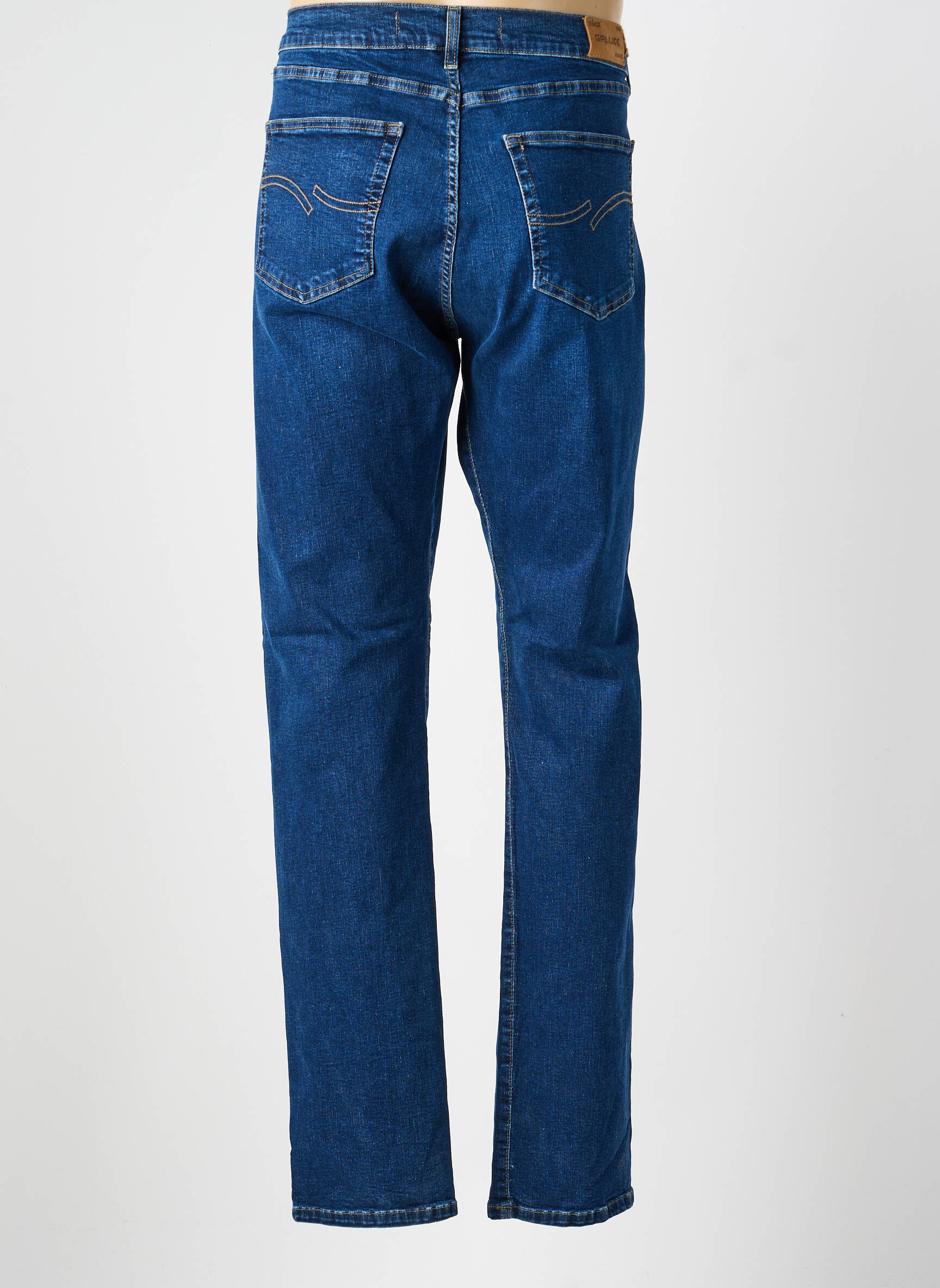 Jeans coupe droite stretch taille normale bleu GALLICE femme