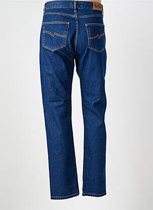 Jeans coupe droite fermeture zippée sous rabat boutonné taille normale bleu GALLICE homme