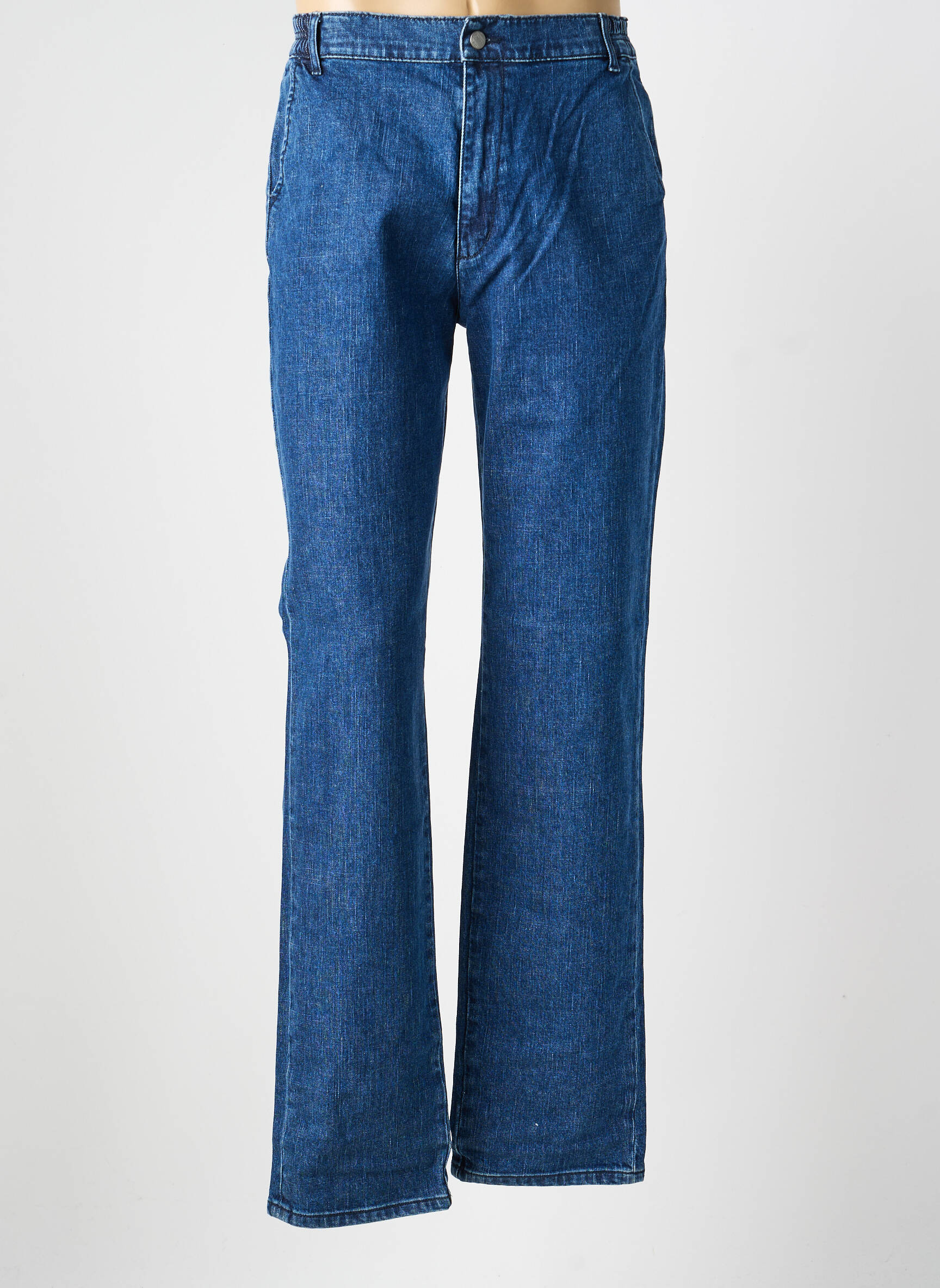Jeans coupe droite stretch taille normale bleu GALLICE homme