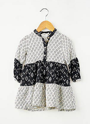 Robe courte manches longues manches longues blanc ORCHESTRA fille