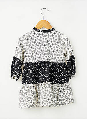 Robe courte manches longues manches longues blanc ORCHESTRA fille