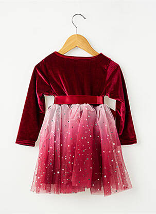 Robe courte manches longues manches longues rouge SANS MARQUE fille