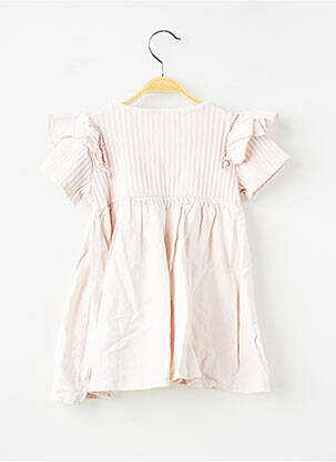 Robe courte manches courtes manches courtes rose ZARA fille