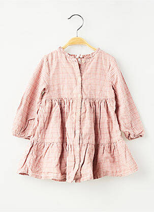 Robe courte manches longues manches longues rose ORCHESTRA fille