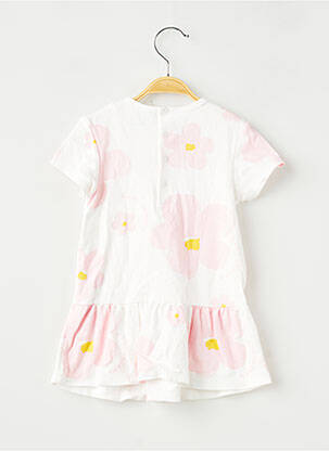 Robe courte maille fine manches courtes blanc MARC JACOBS fille
