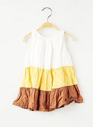 Robe courte sans manche sans manche blanc ZARA fille