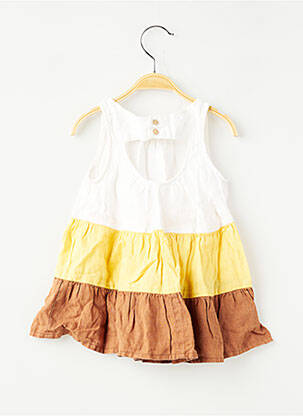 Robe courte sans manche sans manche blanc ZARA fille