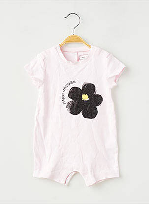Combishort col rond manches courtes rose MARC JACOBS fille
