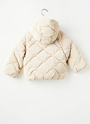 Doudoune manches longues a capuche beige ZARA fille