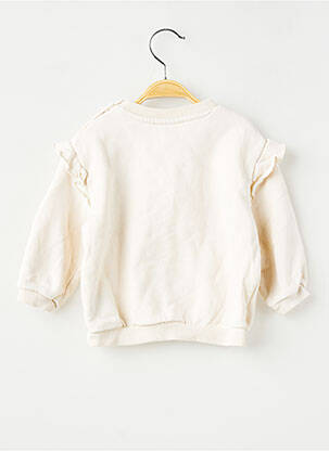 Sweat-shirt manches longues manches longues blanc H&M fille