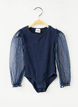 Body manches longues manches longues bleu TAPE À L'OEIL fille